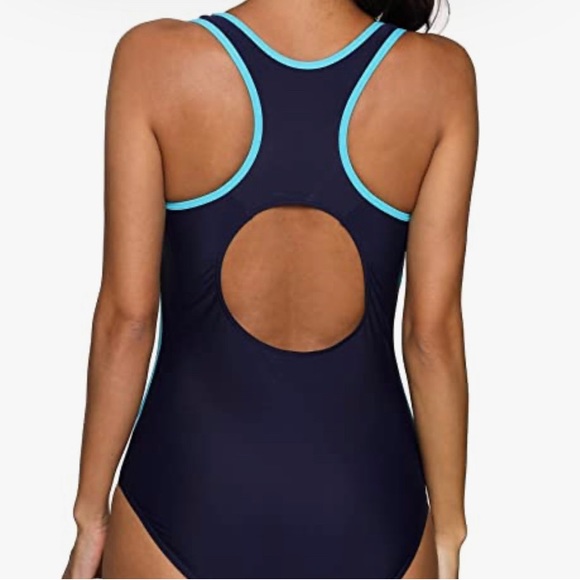 beautyin Women's One Piece Athletic Racerback Swimsuit Slimming Bathing Suit - Picture 4 of 5
